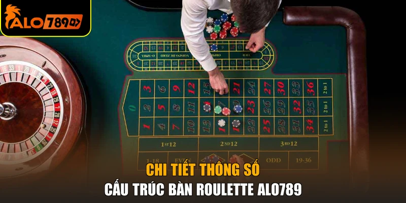 Chi tiết thông số cấu trúc bàn roulette ALO789